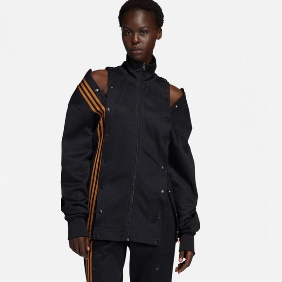 adidas Jackets & Blazers - Adidas x Ivy Park IVP 4ALL Track Jacket Black Mesa Gold 3 Stripe 2XS NWT